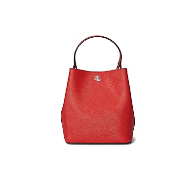 Lauren Ralph Lauren Crosshatch Small Reese Bucket Bag Cross Body Women