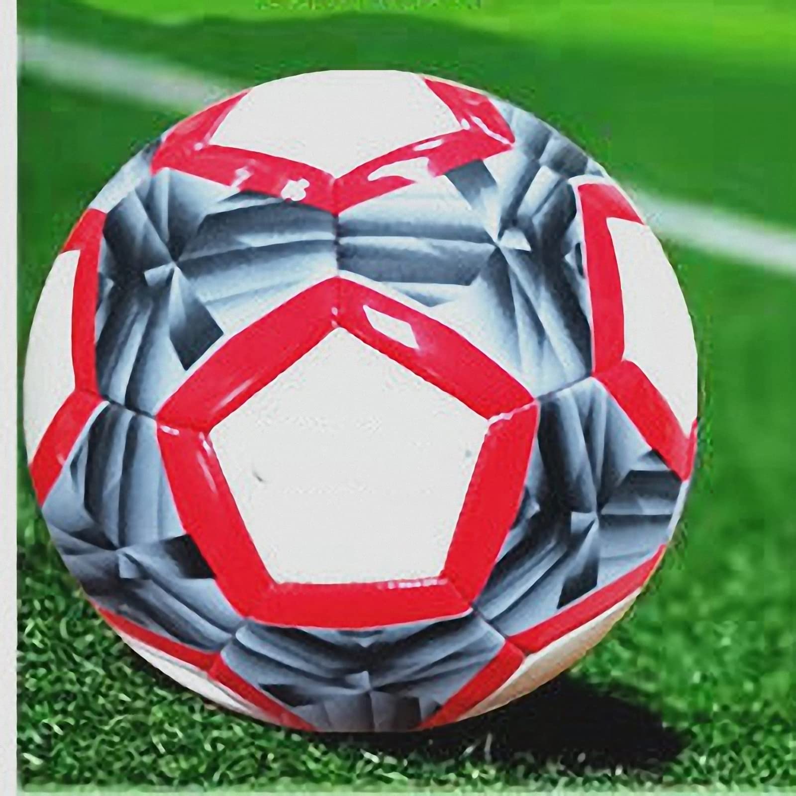 Holographischer leuchtender fußbälle mit pumpe,fluoreszierender Dunkeln eflektierender fußball im freien,Kinder 4/5 größe schüler,trainingsspiel Spiel beleuchtet Football