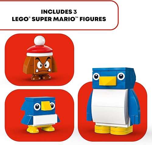 Miniatura 3 de LEGO Super Mario Penguin Family Snow Adventure - Juego de expansión para niños, incluye una figura de Goomba y pingüino bebé, regalo para jugadores,