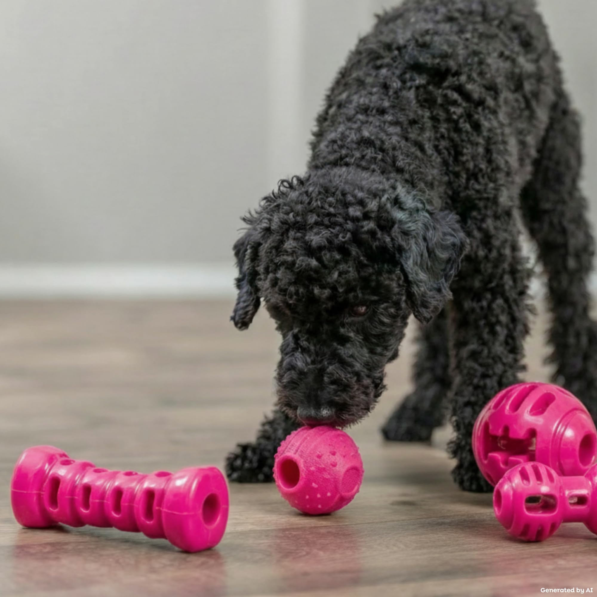 TRIXIE Soft et Strong Rugby Jouet TPR pour Chien – Rose – 10 cm | Robuste et flexible – Stable en forme – Pour mâcher – Jouer et stimuler l'activité physique au quotidien