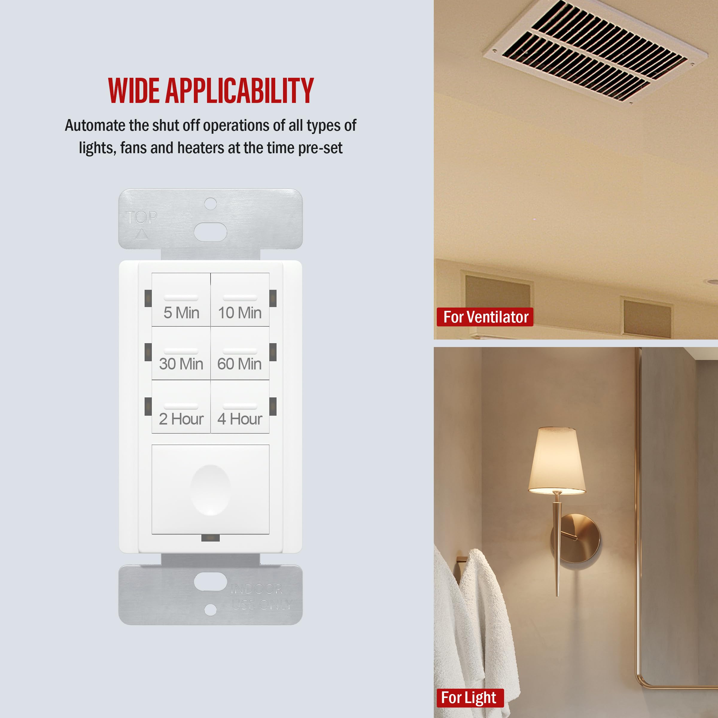 Programmable Light Switch Timer Fosmon In-Wall Switch Timer ...
