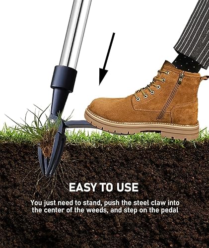 Miniatura 4 de Recogedor de malezas, herramienta de repuesto de metal para quitar malezas, herramienta de mano para jardín al aire libre, césped sin doblarse,