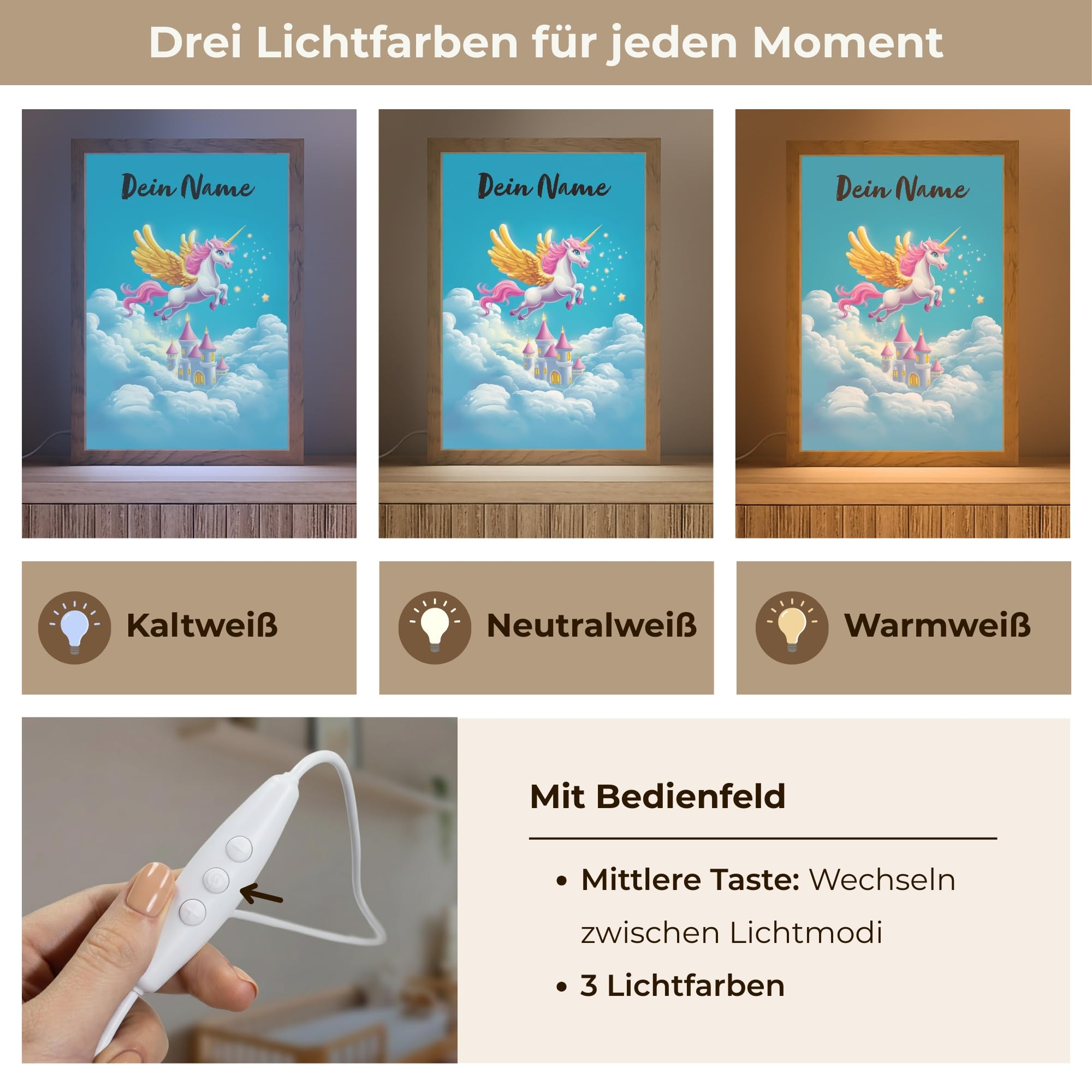 Kinder Nachtlicht Mit Name Tischlampe Kinderzimmer Kids Night