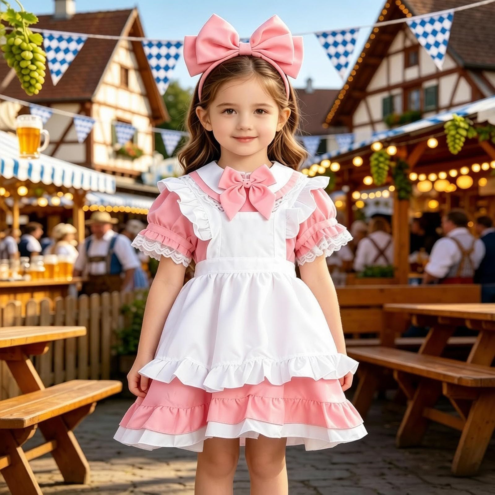 Générique Deguisement Halloween Fille - Déguisement d'halloween pour Enfants Style Théâtre Tenue De Scène