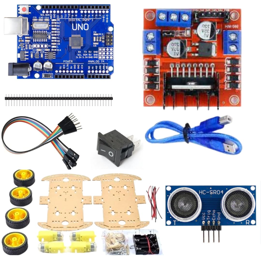 Buy Robo Innovation 4WD Obstacles Avoiding Robot DIY kit Robot Hobby ...