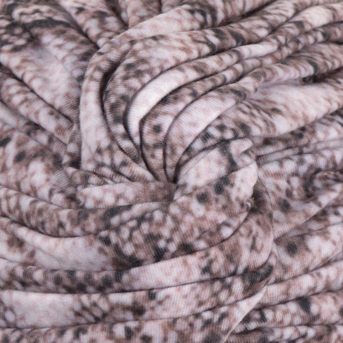 LIERYS Turbante Snake Print Donna - Made in The EU Cotone Fazzoletto da Testa con Fodera Estate Primavera/Estate