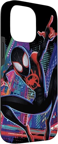 Miniatura 3 de Funda para iPhone 14 Pro Max Marvel Spider-Man Into the Spider-Verse Miles Morales City