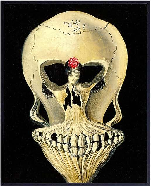 Salvador Dali Skull Wall Art
