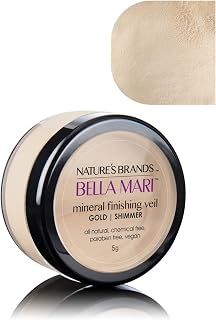 Bella Mari Natural Mineral Finishing Veil, Gold (Shimmer); 0.2oz