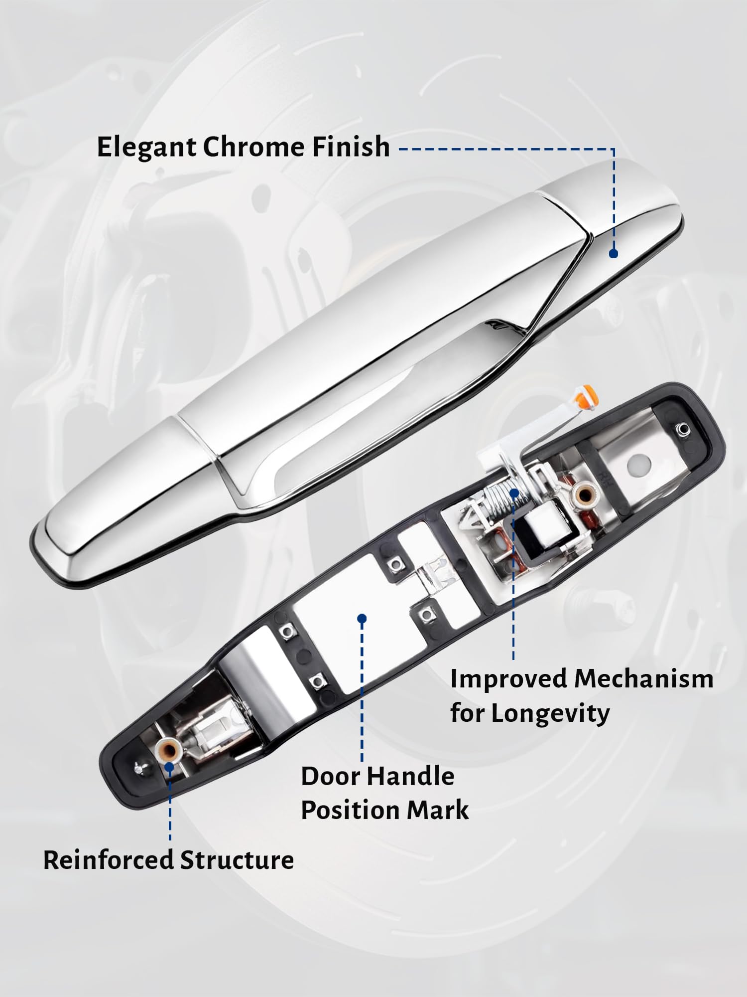 Windshields For Cadillac Escalade Rear Left Driver Side Exterior Door Handle For 07 13 Escalade K 823684
