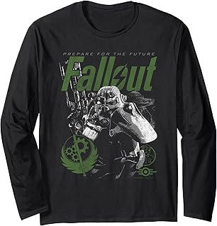 Fallout Video Game Brotherhood of Steel Armor 長袖Tシャツ