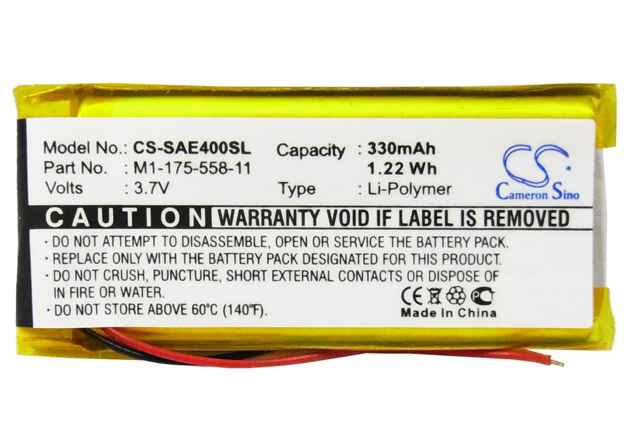 Batterie Lithium-Polymère 3.7V 330mAh - Remplacement Pour Sony NW-E403/405/407/503/505/507, NWZ-S544 - 10