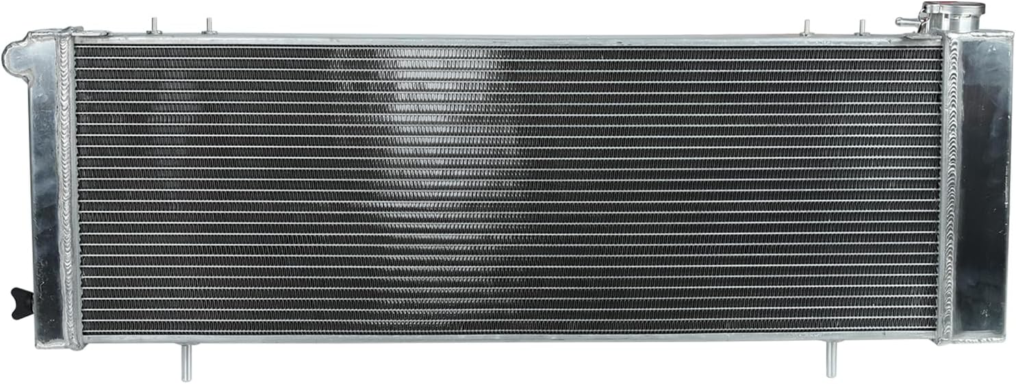 3 Row Full Aluminum Radiator Compatible with 1991-2001 J-eep Cherokee XJ Comanche 2.5L L4 4.0L L6 AT/MT
