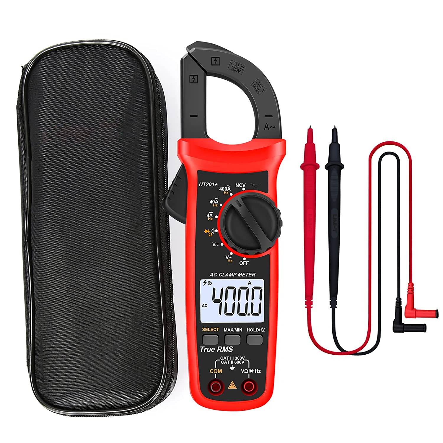 Xiangtat UT201+ Digital Clamp Meter 4000 Counts Multimeter auto Range
