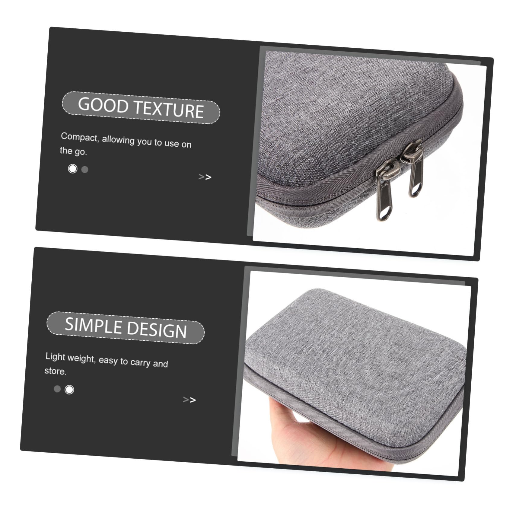 Angoily 4 Pezzi Custodia Portaoggetti Per Caricabatterie Portatile Organizer Per Cavi Elettronici Per Viaggiatori