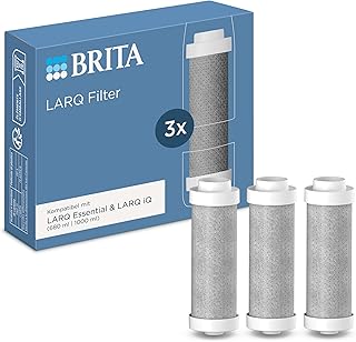 BRITA LARQ Filter - Wasserfilter für BRITA LARQ Essential Trinkflaschen (680 ml / 1000 ml), reduziert PFAS, Chlor & Mikroverunreinigungen - für puren Geschmack (Ersatzfilter (3 St.))