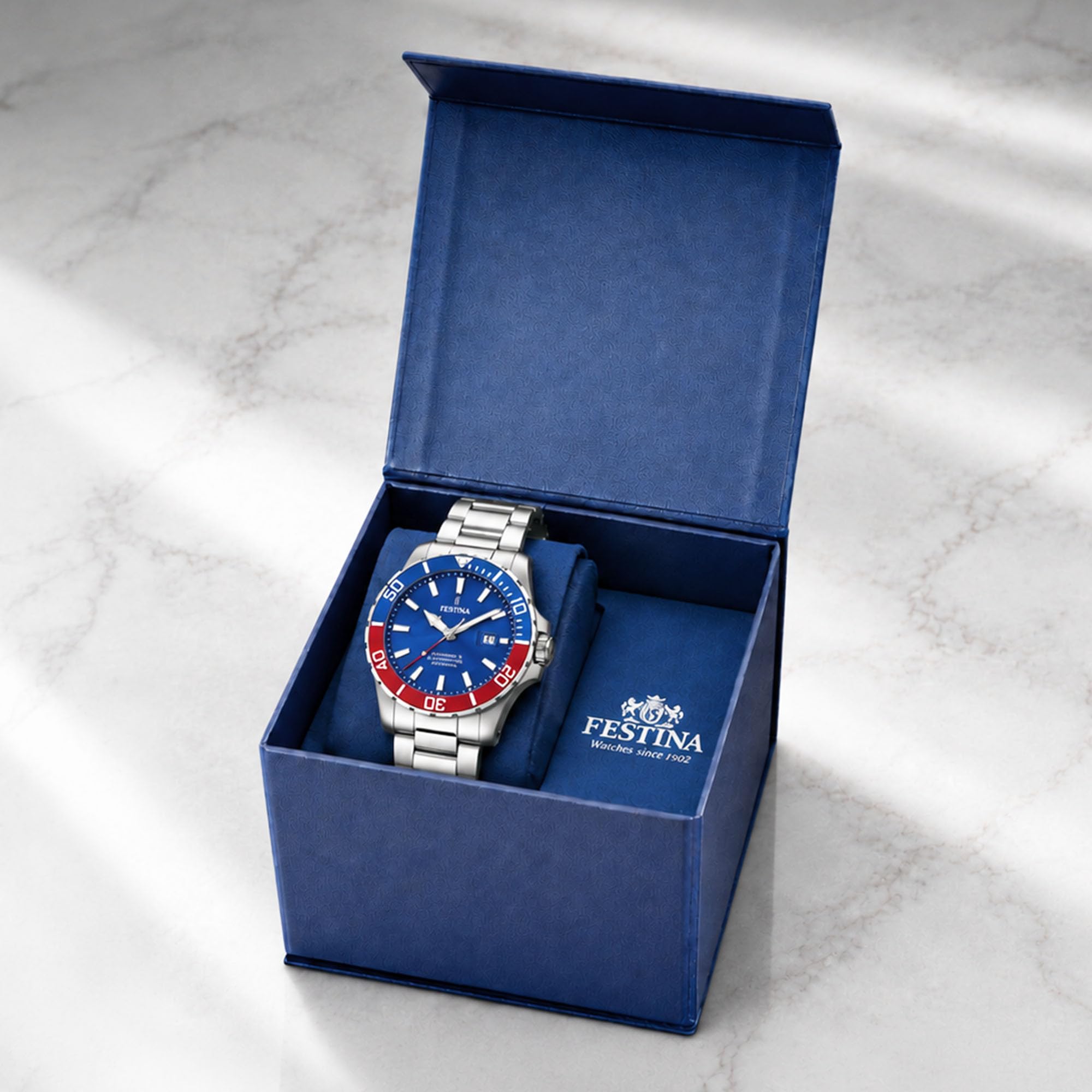 Festina Uhr Automatik Herren aus Edelstahl 316l Silberfarben