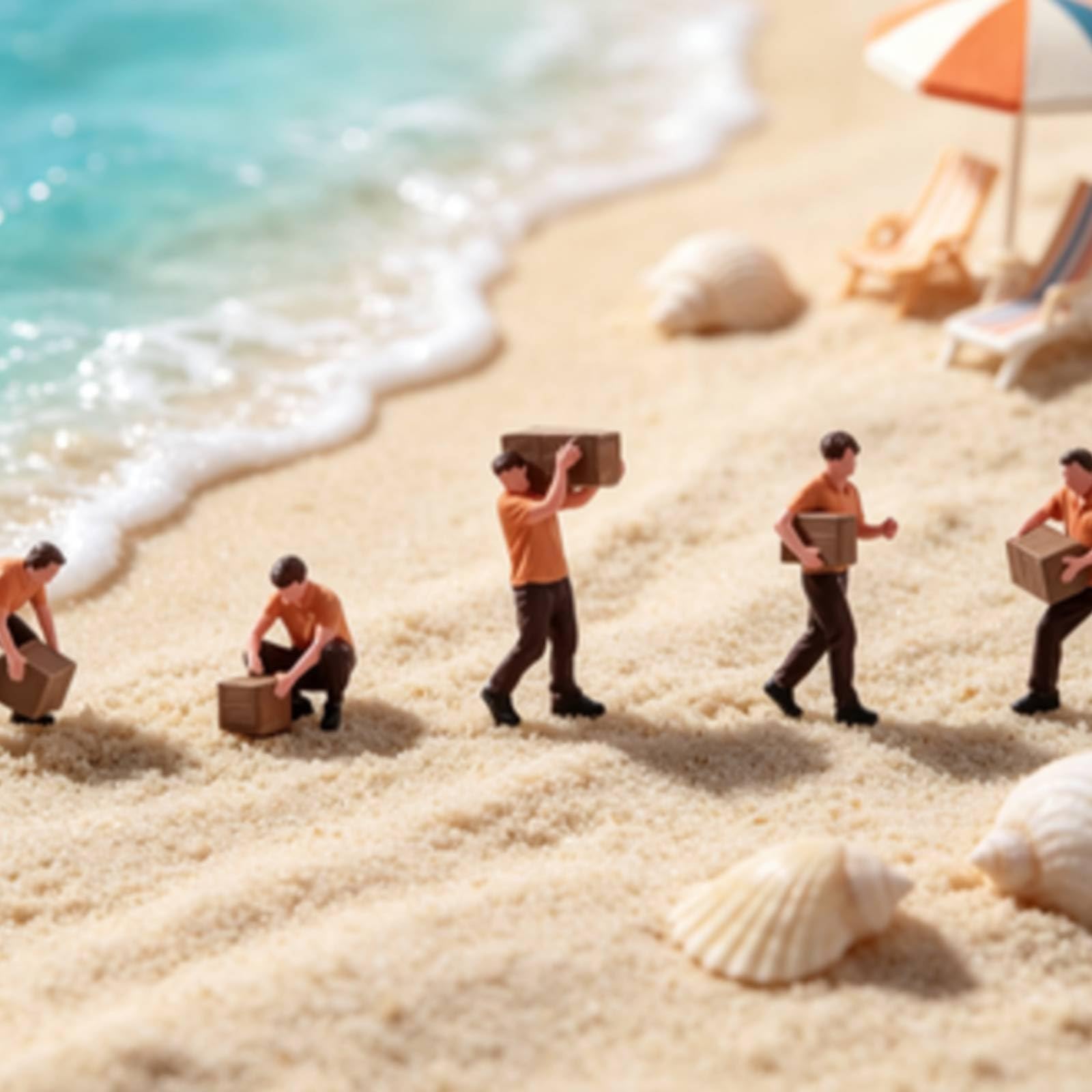 5 Stück kurier-Figuren im maßstab 1:64 handbemalt paketzusteller-Figuren aus kunstharz realistisch modellfiguren für Modellbau-Layout