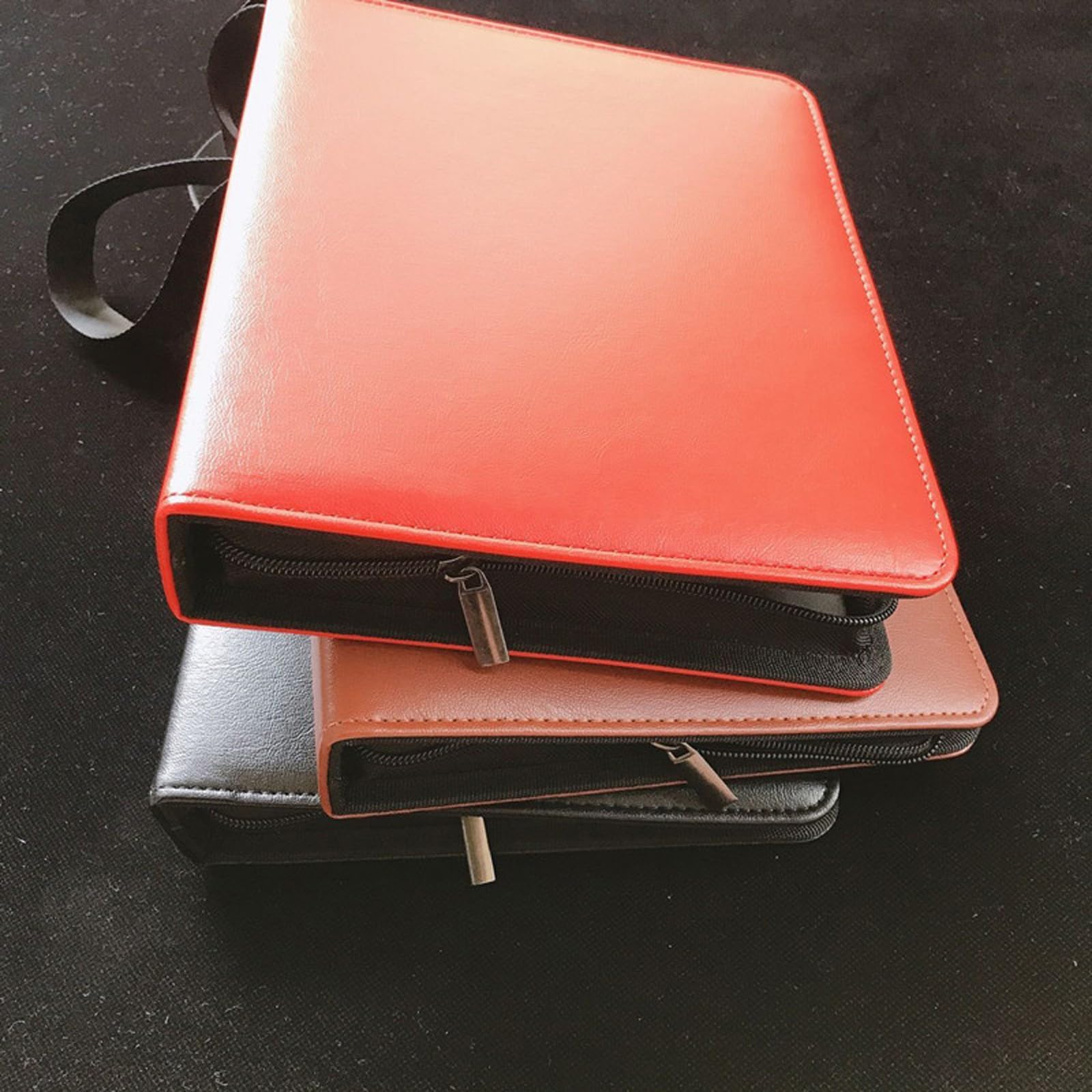 Porta carte per album da collezione double face per carte da gioco, rilegatura a doppio lato