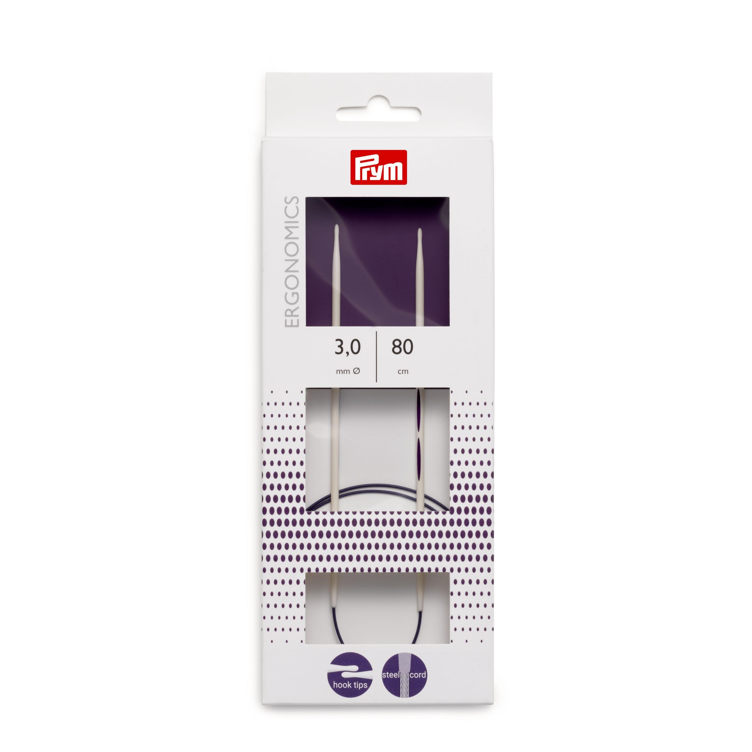 Prym - Ergonomics (80cm, 3.00mm) Circular Needle - 1 Unit