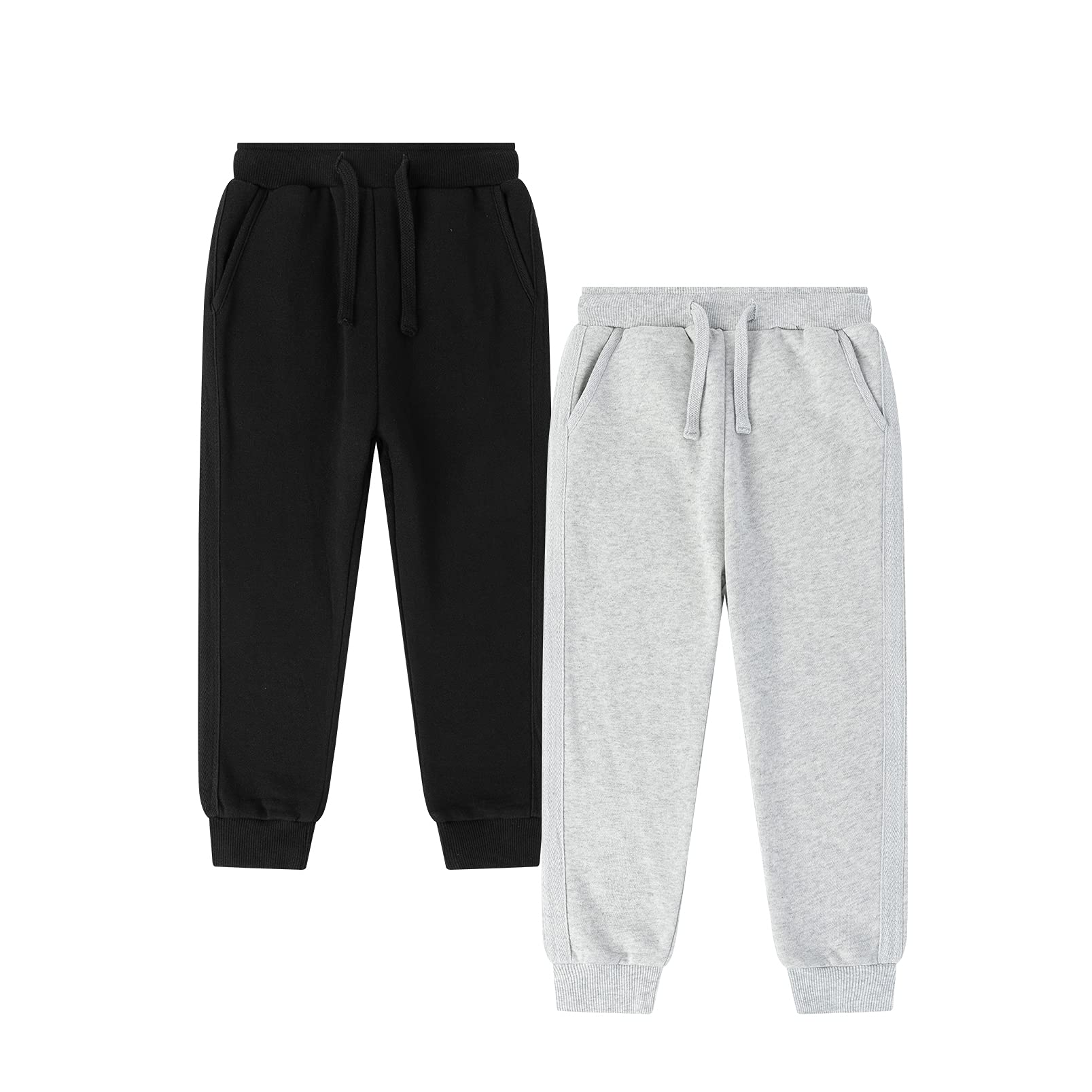 Amomí Pantalón de Deporte Niño Pantalones de chándal Niño Pantalón Deportivos Niño Joggin Termico Elastico Pack 4.5.6.7.8.10.12.14 Años