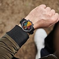 Vista 6 de Correa de reloj inteligente de 0.866 in, paquete de 2 correas de repuesto para reloj inteligente AMAZTIM M2/T2, compatible con SUNKTA K-52, correas