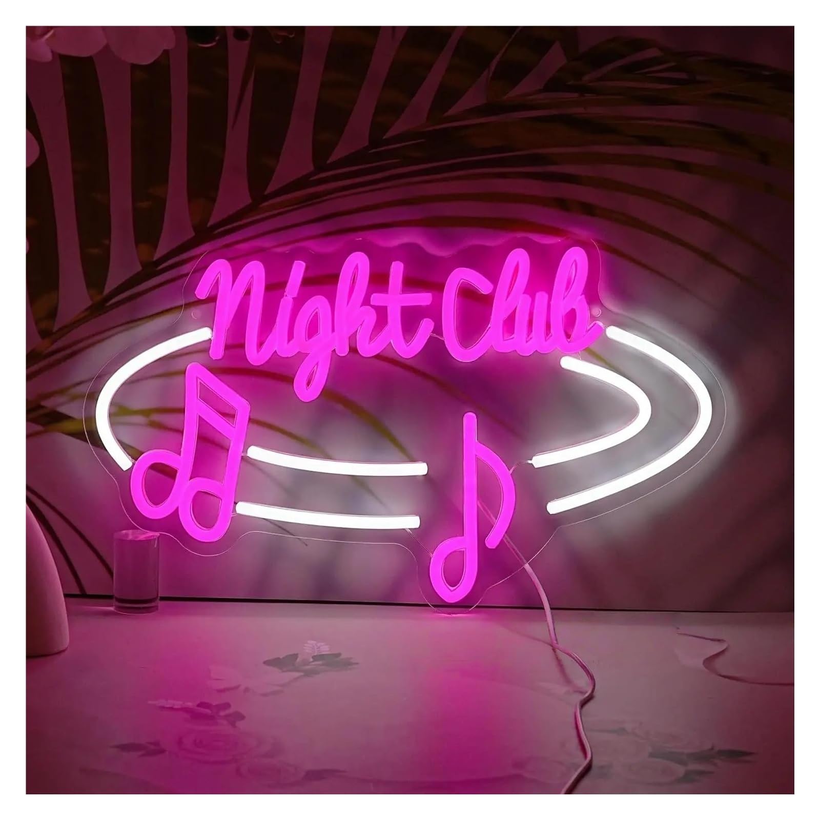 néon signe Enseigne Lumineuse LED Night Club À Intensité Variable Pour Un Bar, Une Fête, Un Pub, Une Station De Musique, Une Décoration Murale, 42cmx25cm