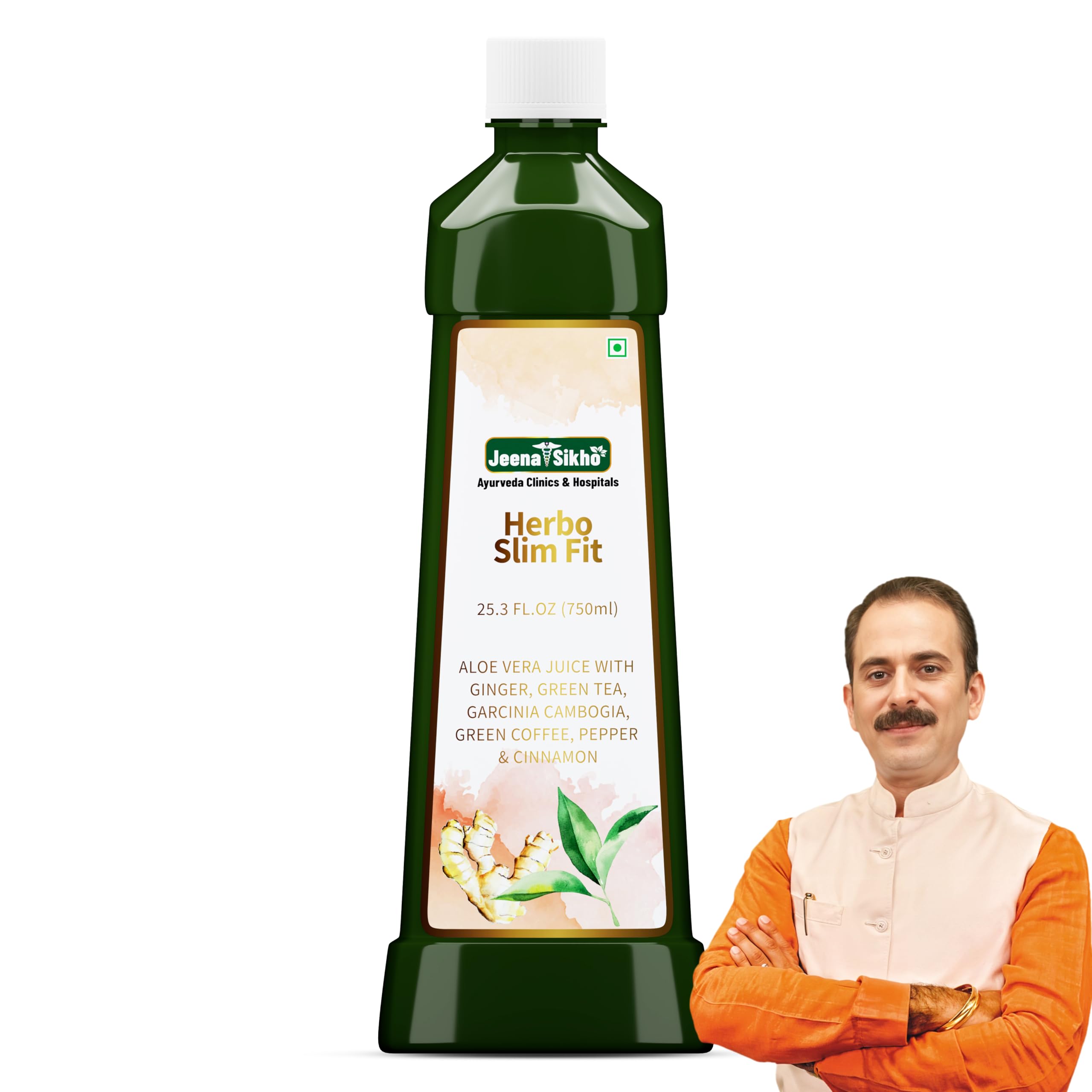 Jeena Sikho Herbo Slim Fit Juice | Natural Slim Juice For Weight Loss & Healthy Weight Management | Helps Boost Metabolism and Digestion | No Artificial Colors, Sugars & Flavors, 750 ml
