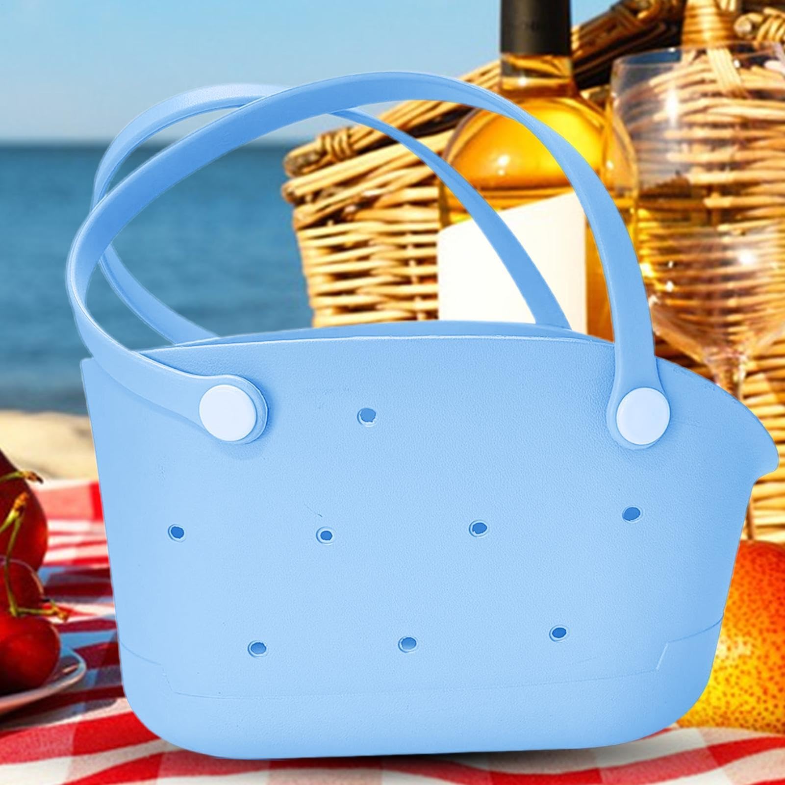 Bolsa de goma EVA, bolsa de viaje impermeable, resistente a la arena y lavable, portátil para hombres y mujeres