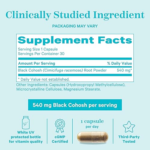 Miniatura 4 de Pink Stork Suplementos de cohosh negro para mujeres, equilibrio hormonal para fertilidad y apoyo a la concepción, período, ovulación y apoyo del