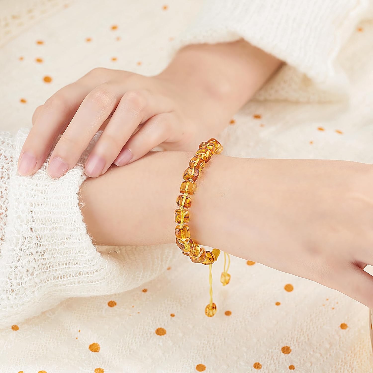 Baltic Amber Original Bracelet Gift Set - 100% Certified & Authentic Premium Quality Original Baltic Amber - Genuine Amber Stone Beads, Amber, Amber