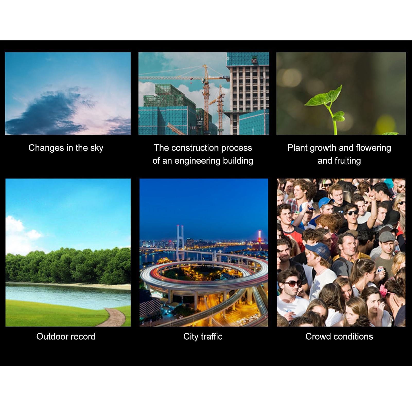 Cryfokt Outdoor Time Lapse Camera 1080P HD with 2.4in TFT Screen for