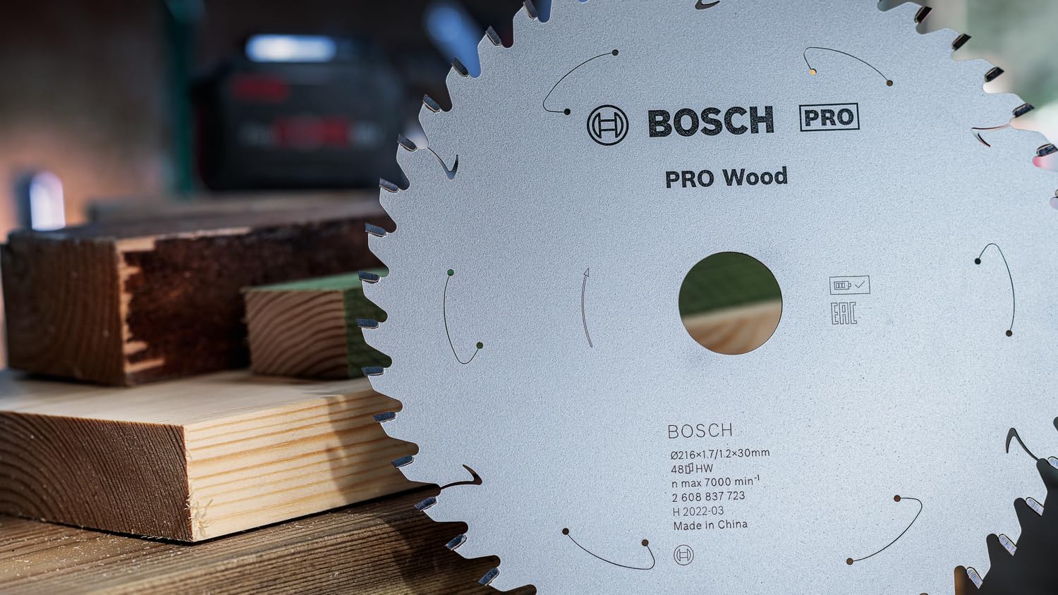Bosch Accessories Lama Per Sega Circolare Standard For Wood (Legno, 305 x 30 x 2.2 mm, 60 Denti, Accessorio Per Sega Circolare A Batteria)