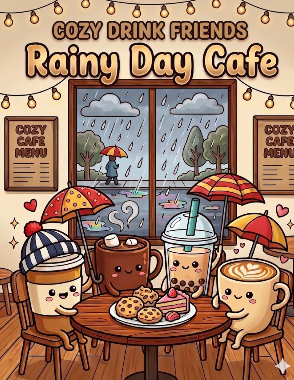 Cozy Drink Friends: Rainy Day Cafe