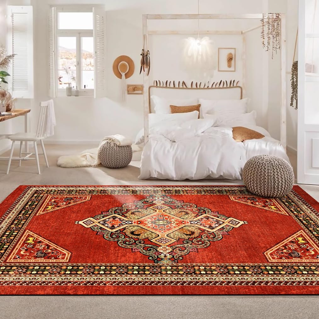 Tapis lavable 90x150cm antidérapant et doux pour chambre ou cuisine
