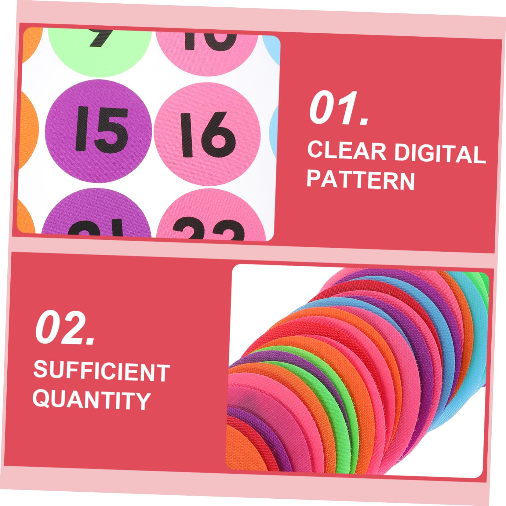 NUOBESTY 3 Ensembles Marqueurs De Tapis Etiquettes Autocollantes Étiquettes Autocollantes Marqueur Effaçable À Sec Marqueurs Effaçables À Sec Étiquettes D'identification Nylon 36 Pièces * 3