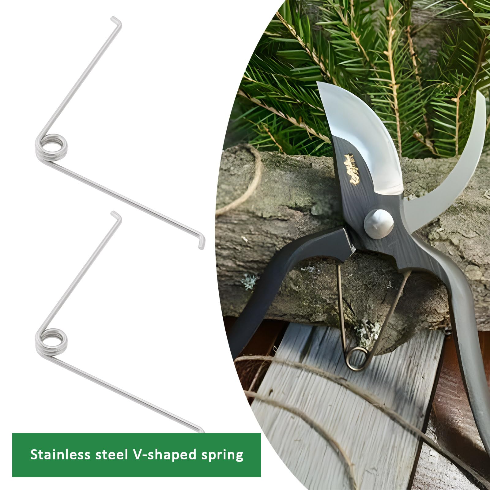 VGOL 10pcs V-Shape Spring Stainless Steel Small Torsion Spring for Pruners Tools Maintenance Garden Shears Trimming Scissors Spring Replacements - Image 3