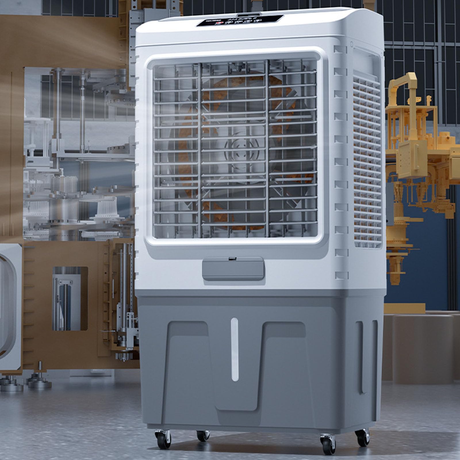 Scumlovy Portable Air Conditioner and Evaporative Cooler, Dual Motor with 3 Speeds, Energy Efficient, 7H Timer, Ideal for Bedroom, Office Personal Cooling Solution