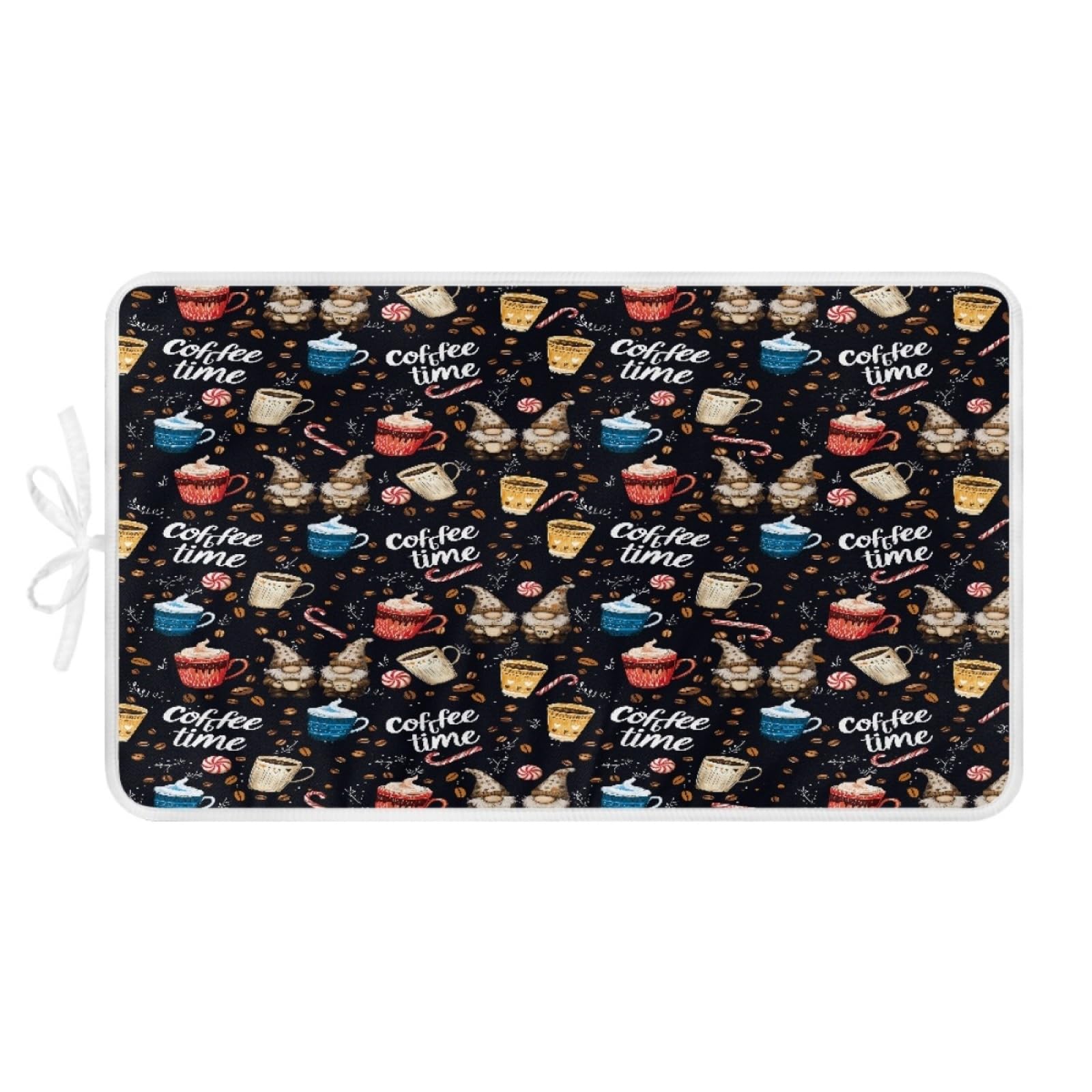 Bügelmatte Kaffee Rot Blau Bügeleinlage Faltbares Hitzebeständig Waschbar Bügelauflage für Tisch und andere Oberflächen Bügelbrett Unterlage rutschfeste Bügeldecke 80x50cm (2 Stück)