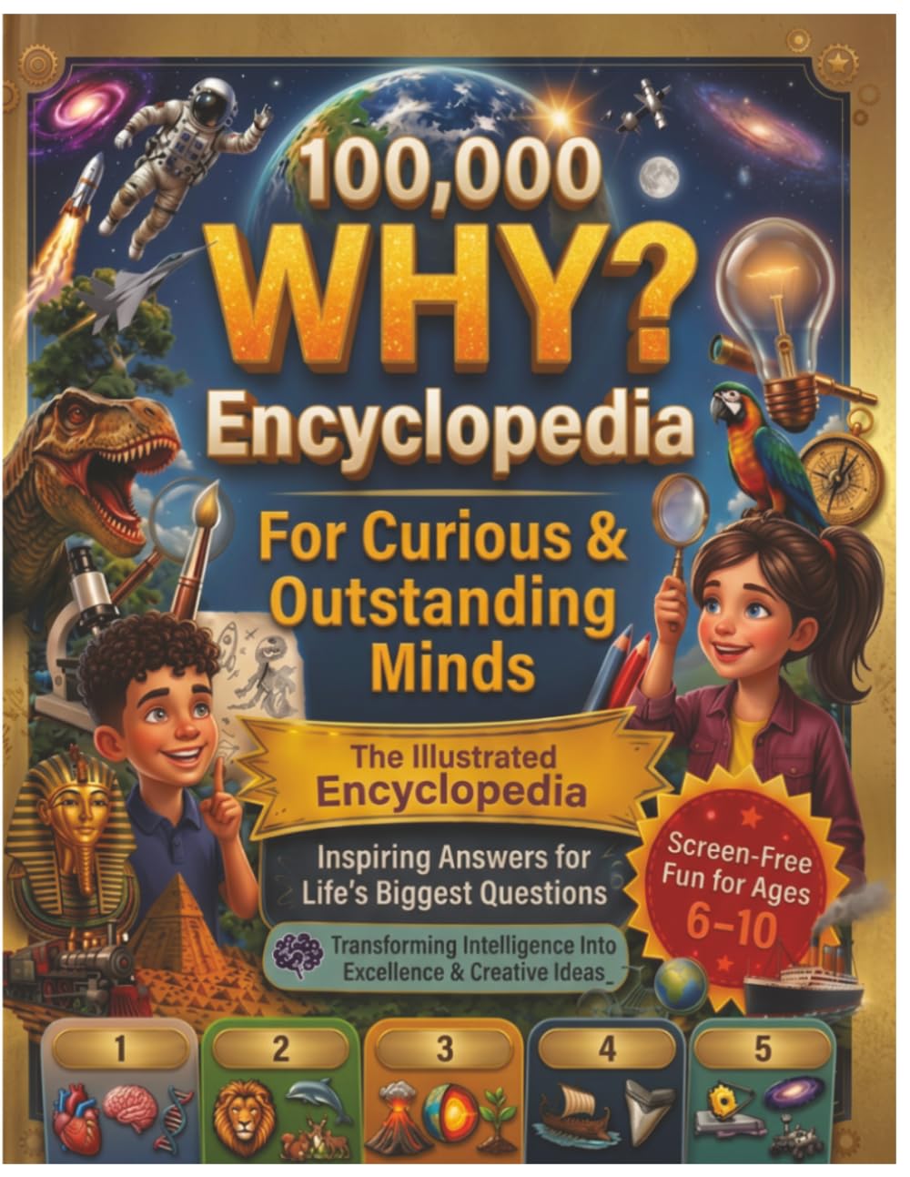 100,000 WHY? Encyclopedia for Curious & Outstanding Minds: 40 Inspiring Illustrated Answers to Life's Biggest Questions | Screen-Free Fun for Kids and Confident Thinkers