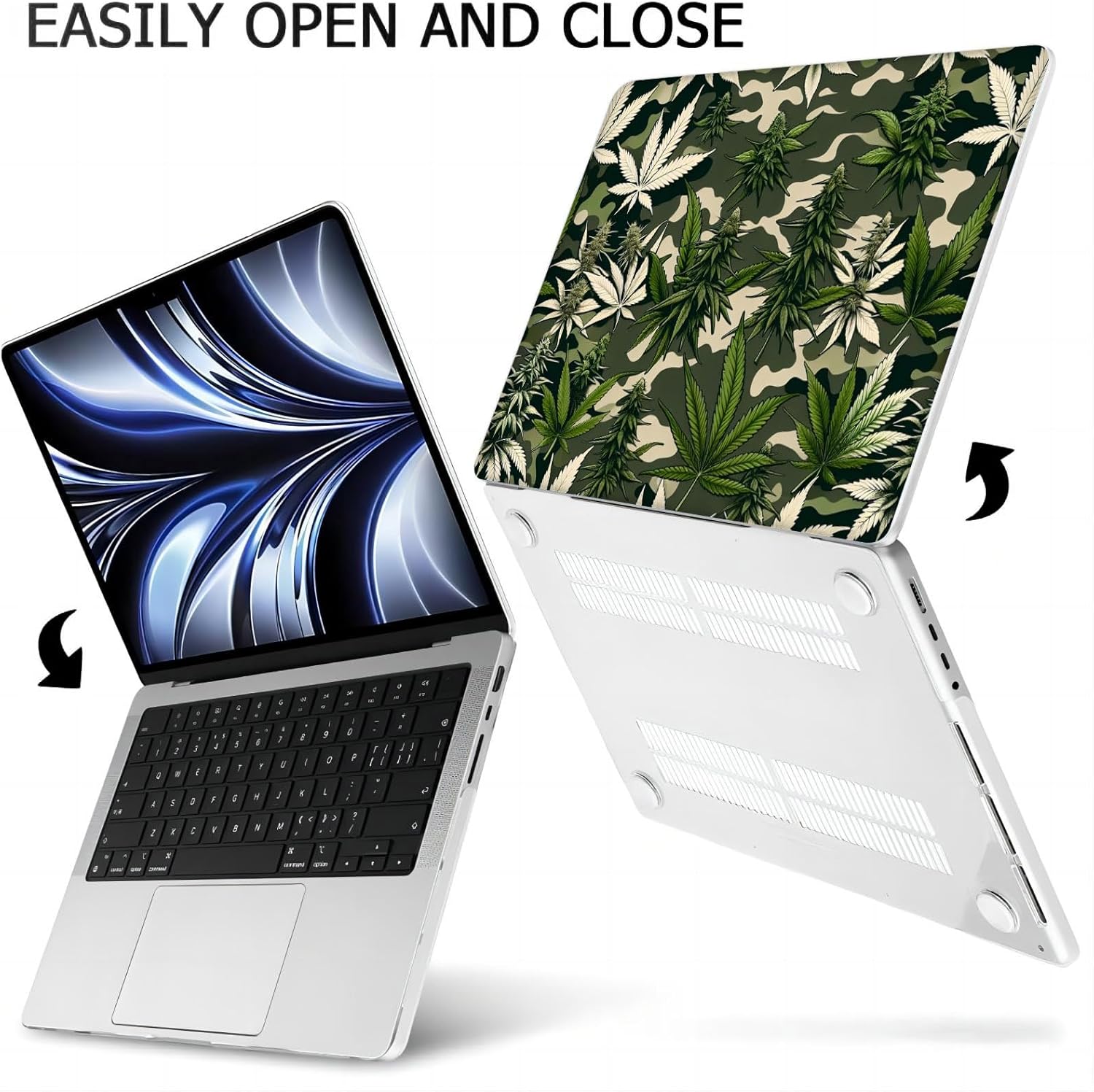 Compatible with MacBook Neo 13-inch, Hard Shell Case with Keyboard Cover and Screen Protector (A3404 A18 Pro chip, 2026 Release) - Camouflage MC22204