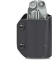 Vista 4 de Clip & Carry Kydex - Funda multiherramienta para cuero Wave & Wave + Plus, fabricada en Estados Unidos, funda para múltiples herramientas, funda