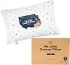 Mini Toddler Pillow with Pillowcase - 9x13 My Little Dreamy Mini Pillow, Organic Toddler Pillows for Sleeping, Kids Pillow, Small Pillows, Travel Pillows for Sleeping, Toddler Bed Pillows Acorn
