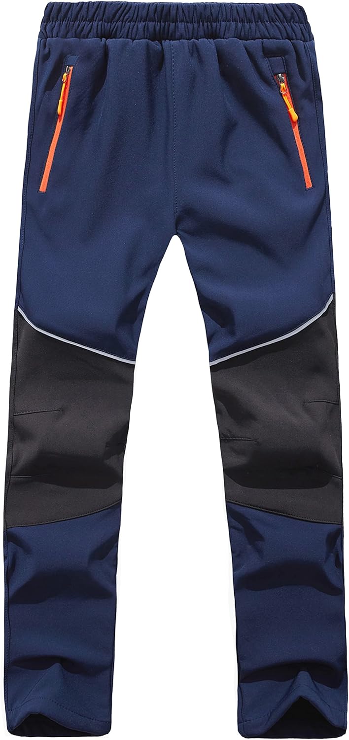 DAFENGEA Kids Snow Ski Pants Hiking Boys Girls Outdoor Waterproof Windproof Fleece Warm Snowboard Pants