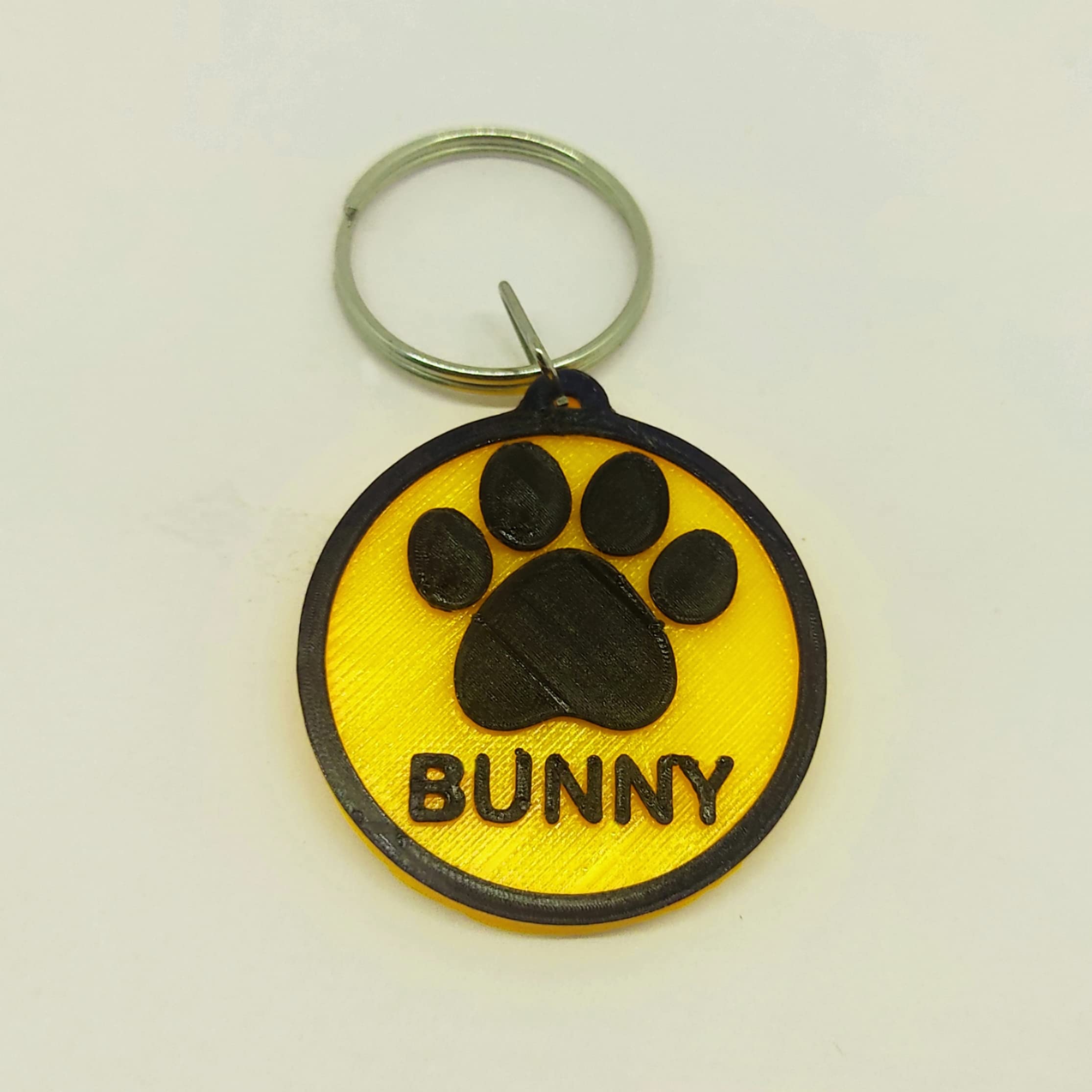 Customised Colourful Pets Name/Identity Tag for Dogs and Cats - Circular Shaped, Multicolour (Customisable) (Yellow) (B09B9S915B) Amazon Price History, Amazon Price Tracker