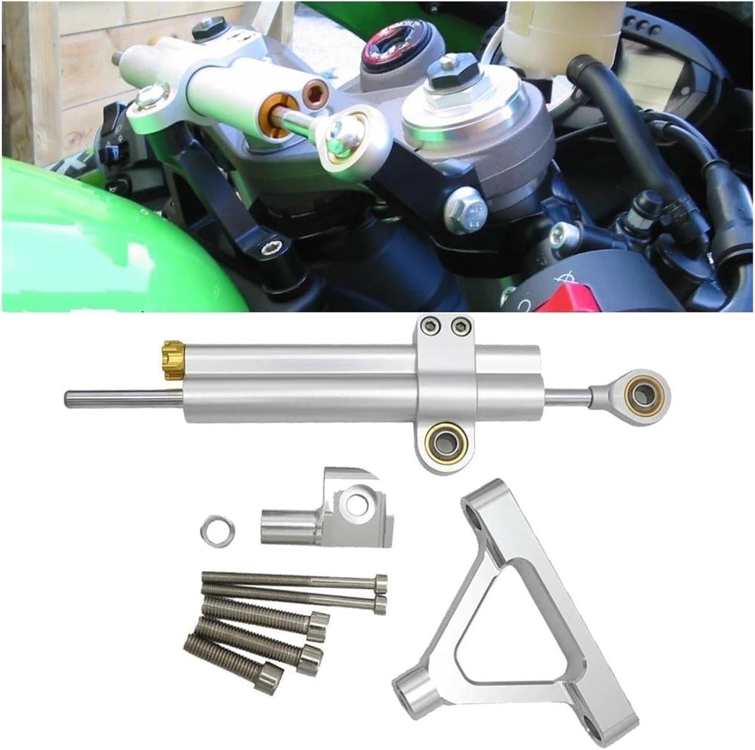 オートバイステアリングダンパー 用 カワサキ ZX6R ZX-6R 2007 2008