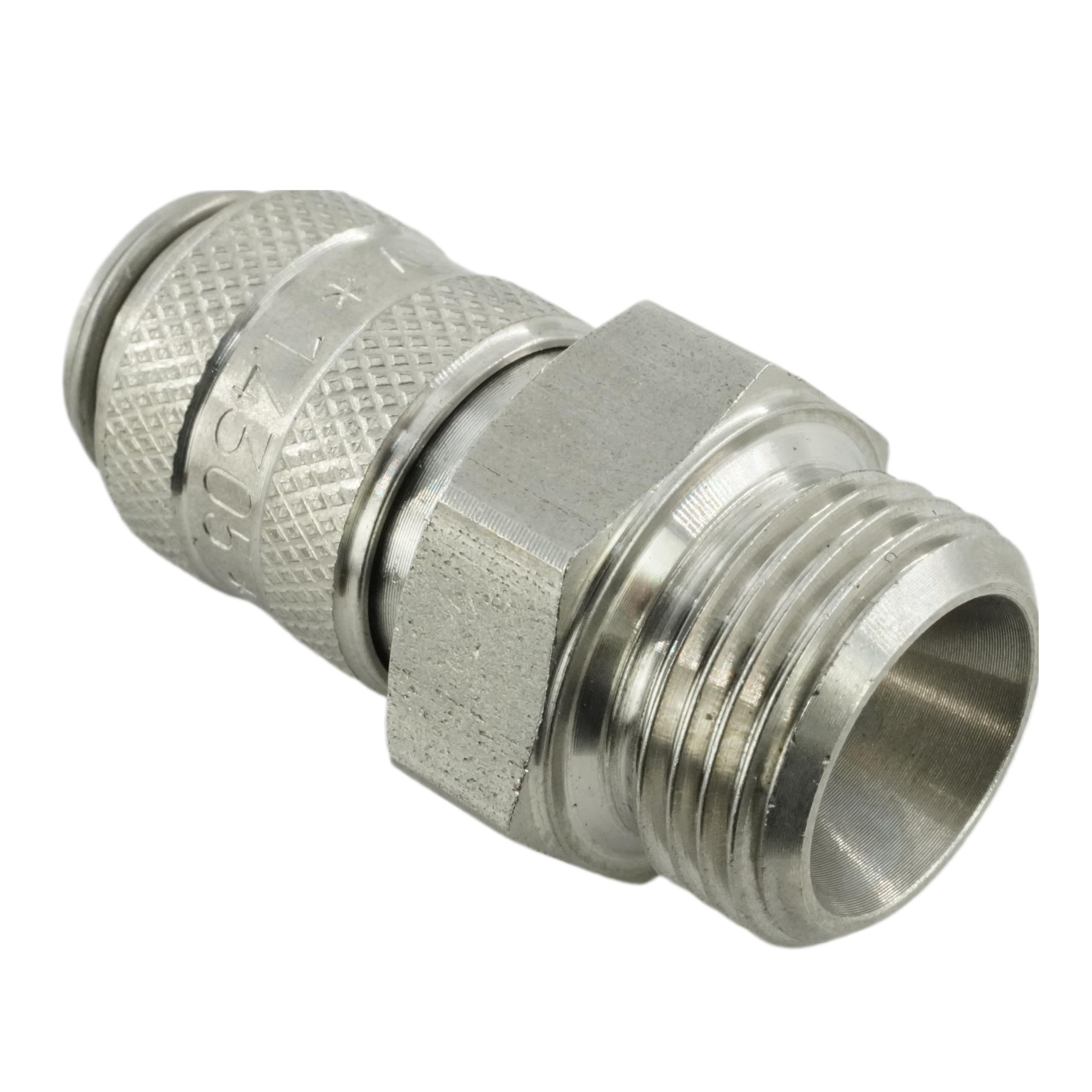 Druckluftkuplung NW 5 mit Außengewinde (Edelstahl - G 1/8")