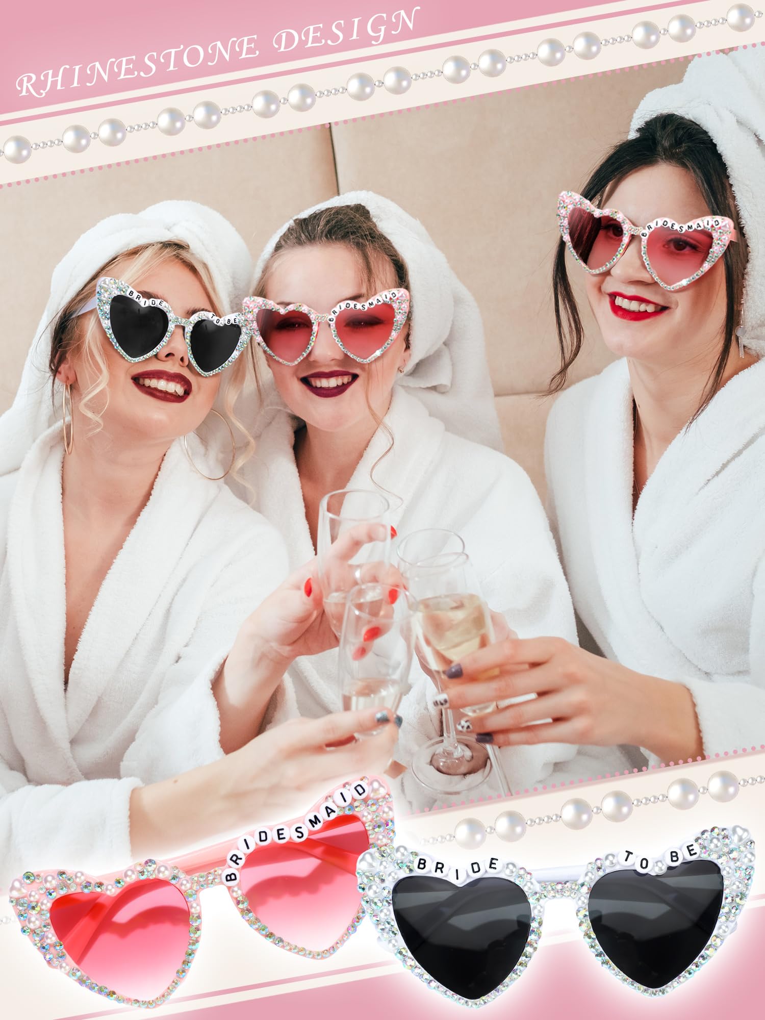 12 gafas de sol para novia para despedida de soltera, boda, fiesta, regalos, accesorios