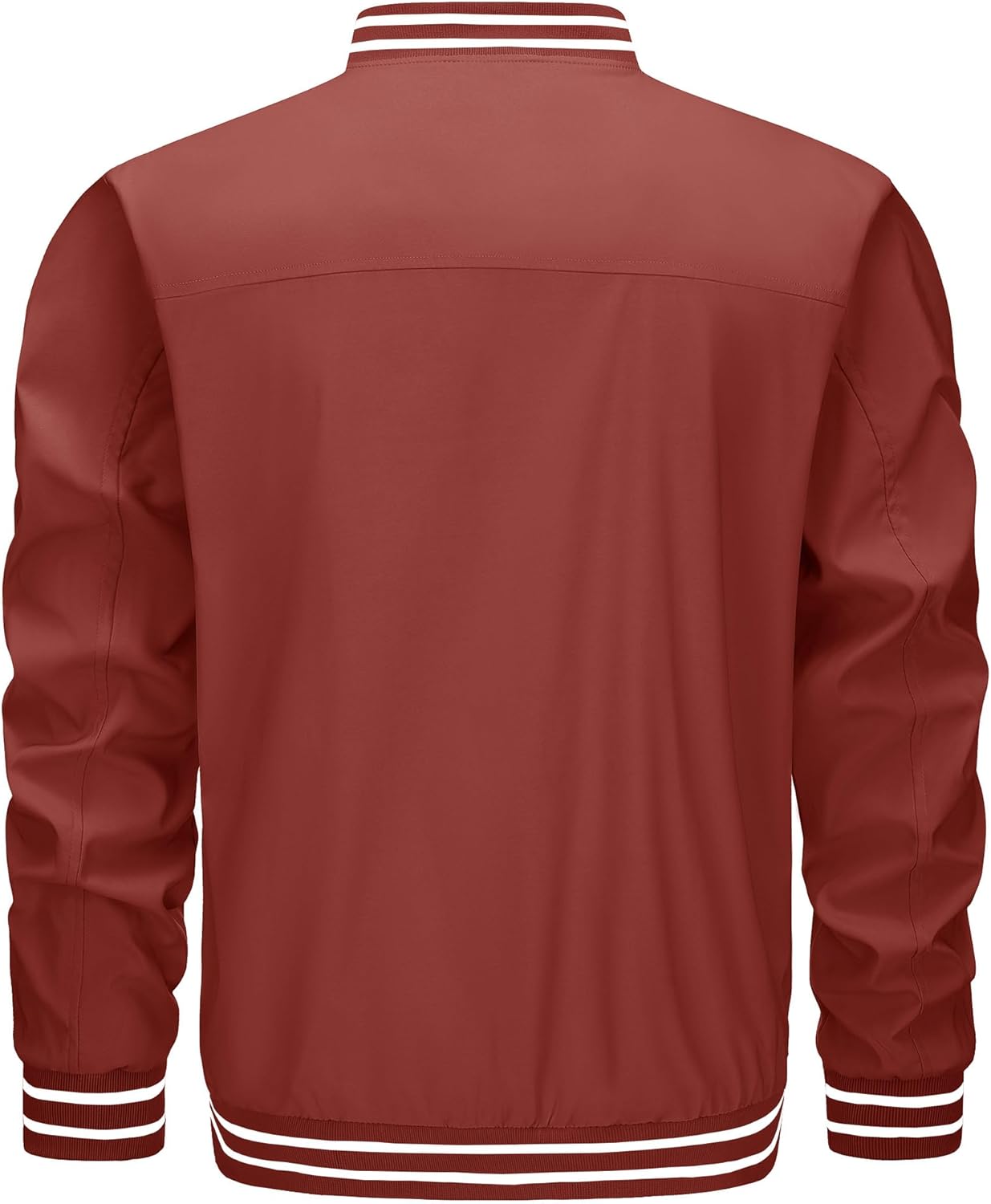 TACVASEN Men's Lightweight Jacket Casual Spring Fall Windbreaker Bomber Zip Up Coat With Pocket - Image 8