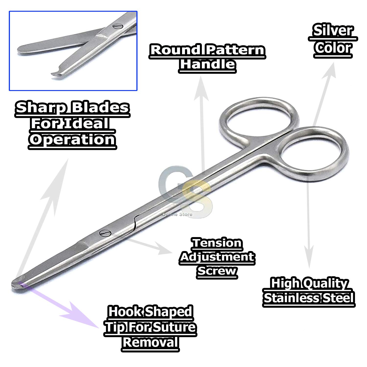 EMS SuperCut Mayo Scissors, 9